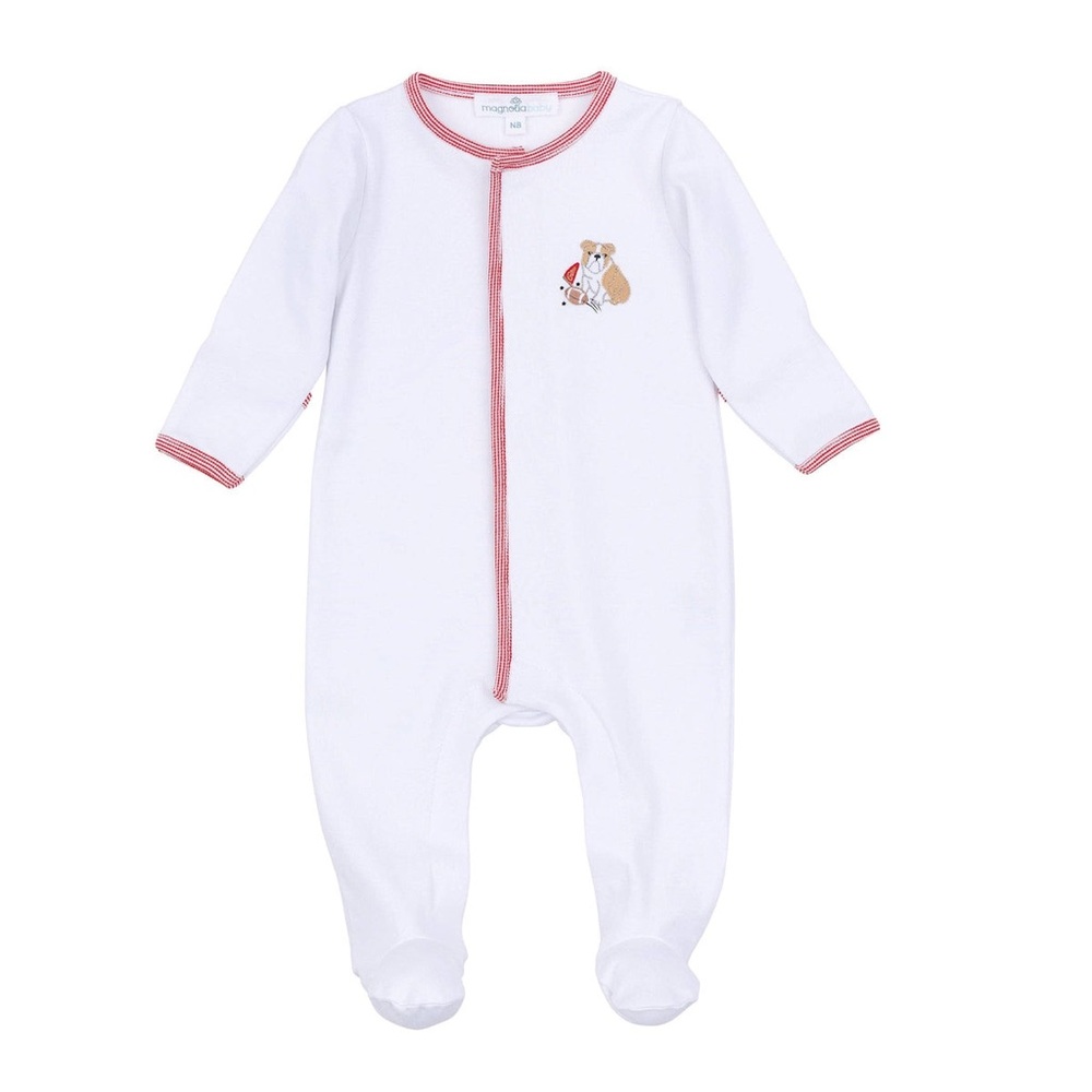 Magnolia Baby
Go Dawgs! Embroidered Footie UGA